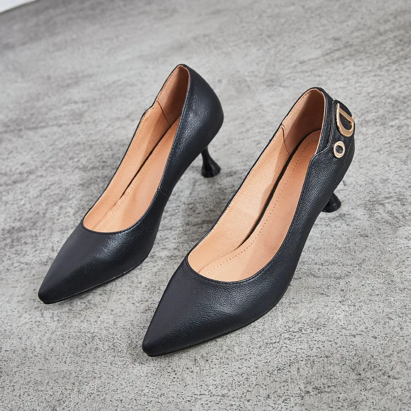Туфли на высоком каблуке Zapatos Mujer Tacon Профессиональная женская обувь с острым