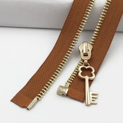 caramel 1 шт. 60 см/85 см открывающиеся Металлические молнии Экологичная молния для DIY шитье пуховое пальто одежда молния аксессуары инструменты P040 - Цвет: caramel
