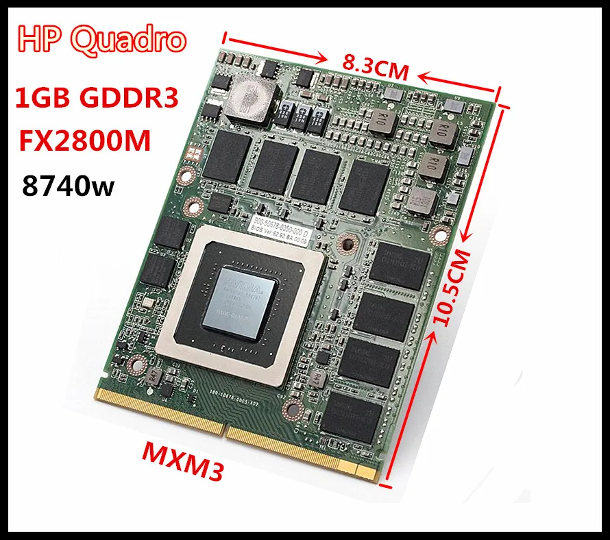 N10E-GLM-B2 Quadro FX2800M GDR3 1 ГБ 8740 Вт MXM3 профессиональная видеокарта