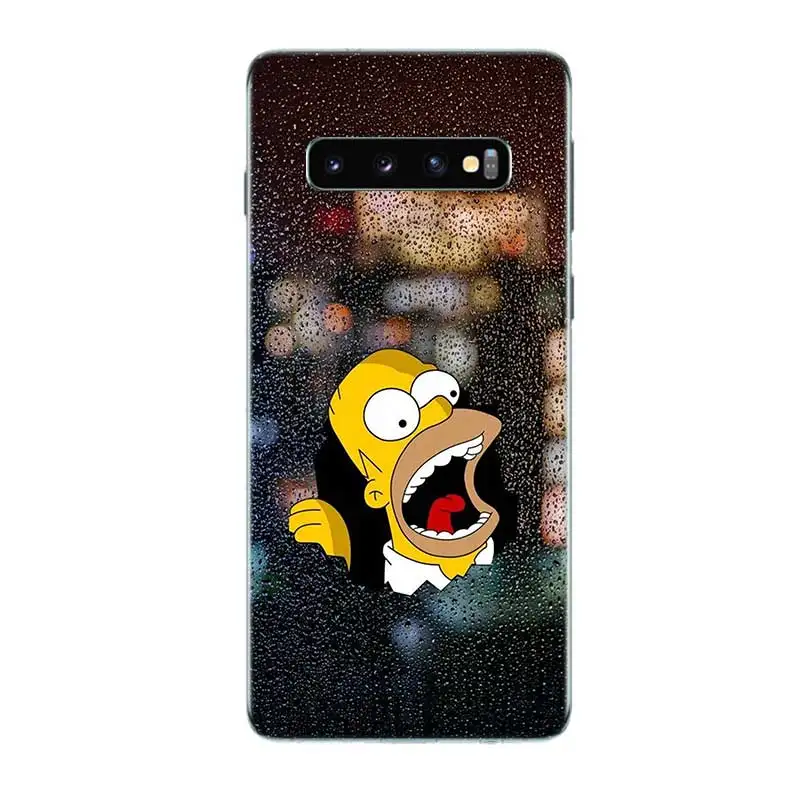 Мягкий резиновый Чехол Homero Simpson для Samsung Galaxy S9 S8 A6 A8 J4 J6 Plus + J8 A7 A9 2018 S7 S6 Edge Note 9 8 |