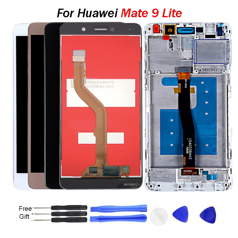 ЖК дисплей для Huawei MATE 9 lite 5 дюймов 1920*1080 GR5 201 сенсорный экран дигитайзер в сборе