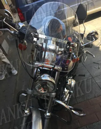 Универсальный прозрачный ветровой экран для Honda Shadow Spirit Saber Aero ACE Steed VLX 400 600 1100 DLX