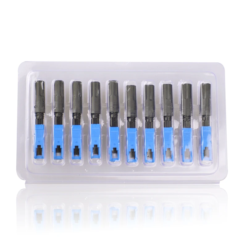 10 шт. SC оптоволоконный коннектор UPC Быстрый встроенный волоконный кабель