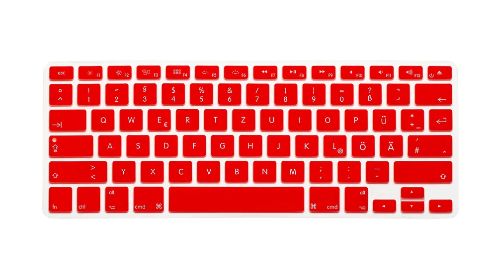Американская раскладка немецких букв клавиатура протектор для Macbook Air Pro Retina 13