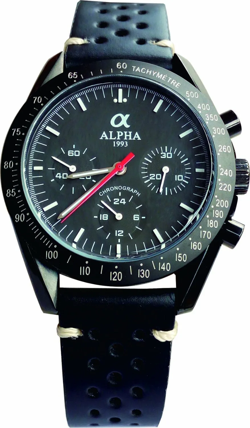 Винтажные часы-хронограф Apollo с кожаным ремешком | Наручные часы