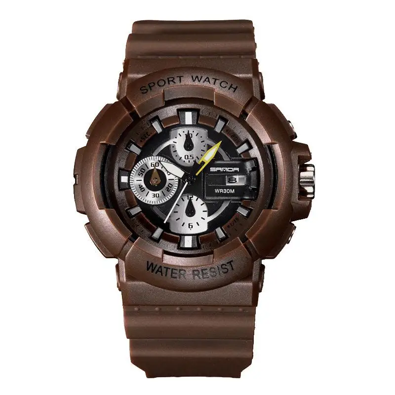 SANDA 2018 новые классические мужские и женские спортивные водонепроницаемые часы