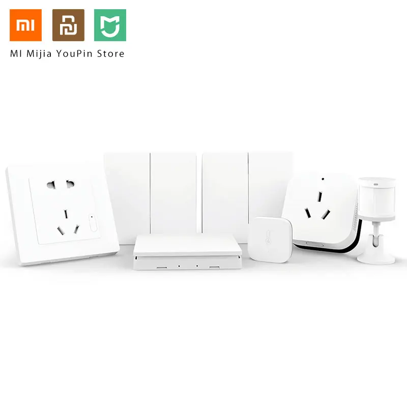 Xiaomi Aqara, умный набор мебели для спальни, приложение, контроль, кондиционер, мат, датчик температуры и влажности, датчик тела, настенная розетка, комплекты для умного дома