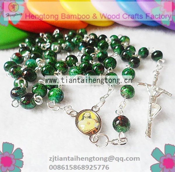 Бесплатная доставка ярко-зеленые розовые бриллианты ожерелье из Розария цепочка