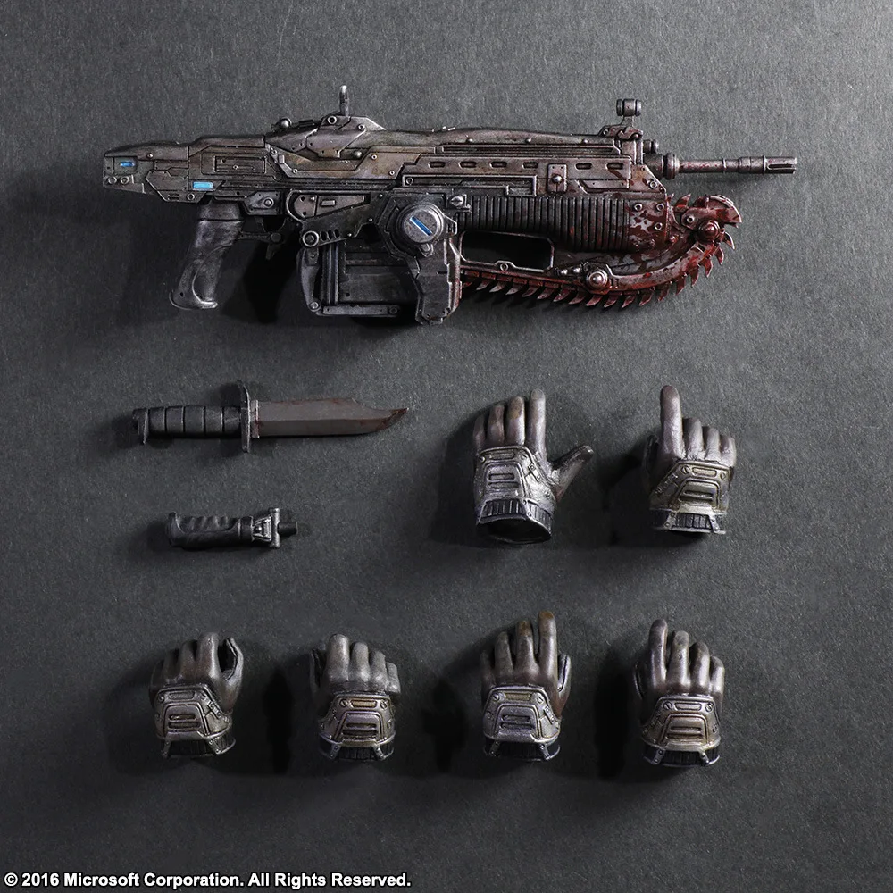 Экшн фигурка ПВХ Маркус Феникс 27 см|gears of war|play artsmodel toy |