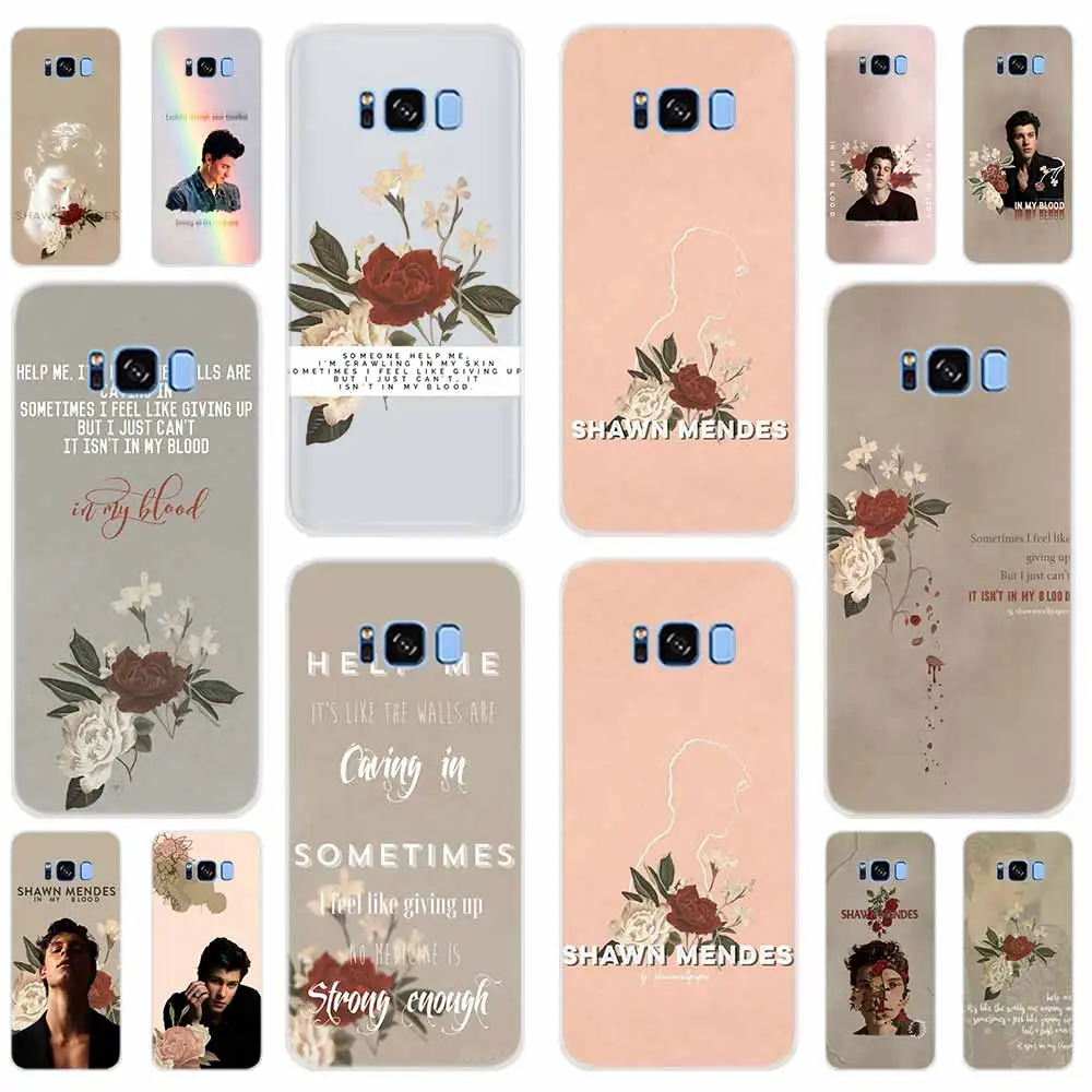 Милый чехол с узором shawn mendes для Samsung Galaxy S8 S9 S10 S20 S21 Plus Uitra Lite Ultra Cover S10E S7 Edge