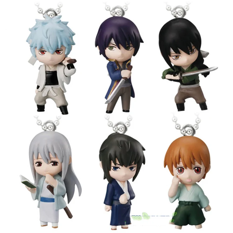 Japanese anime GINTAMA cute Sakata Gintoki yoshida syoyo Okita Sougo Katsura Kotarou Takasugi Shinsuke collectible pendant | Игрушки и