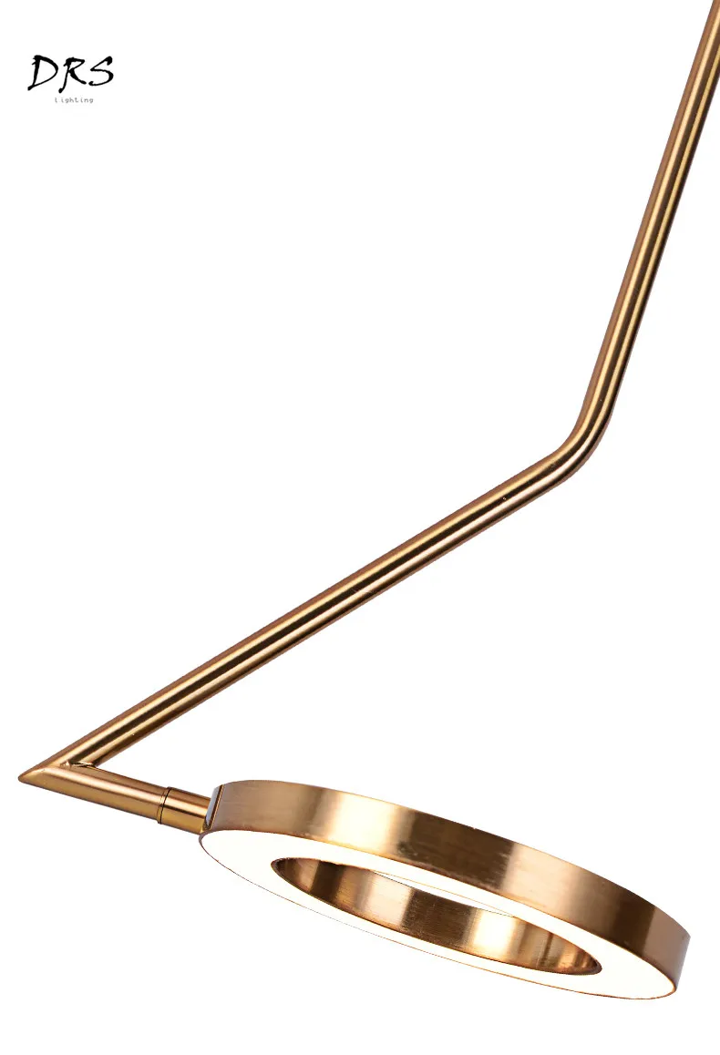 Подвесной светильник в скандинавском стиле для спальни, прикроватная Люстра для ресторана, современный подвесной светильник, Креативный светодиодный светильник из латуни
