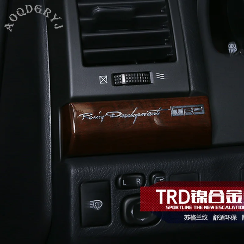 1 пара автомобиля-Стайлинг TRD ультра-тонкий никель металлический автомобильный оконный столб накладка наклейка задняя наклейка на ветровое стекло авто наклейки аксессуары для автомобиля