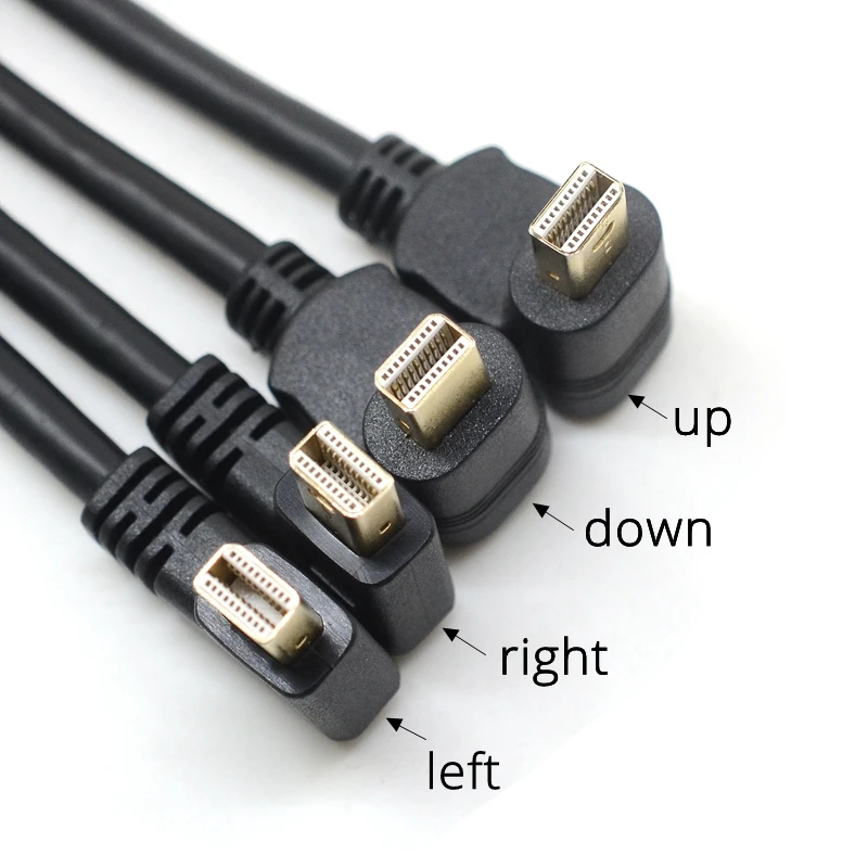 Кабель Mini DP-Mini DP Папа-мама удлинитель DisplayPort угловой адаптер конвертер Thunderbolt