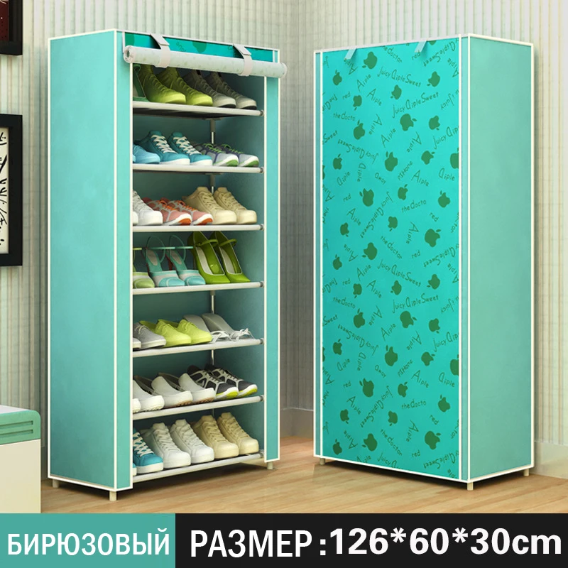 Shoe rack modern style Elk delicate print Deformable Multi Layer Nonwovens Easy Assemble Shelf cabinet for Doorway | Мебель
