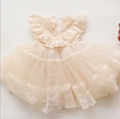 2017 г. Летние платья для девочек корейские модные праздничные принцессы с