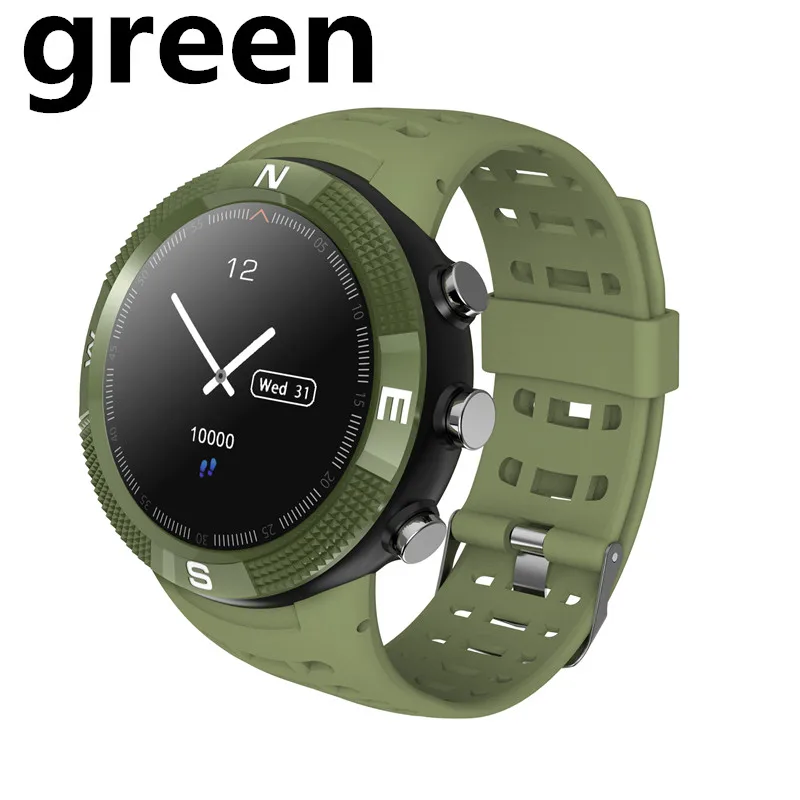 green Amynikeer F18 smart watch gps IP68 Водонепроницаемый Bluetooth 4,2 фитнес-трекер многофункциональные часы Поддержка IOS и Android PK S928 - Цвет: green