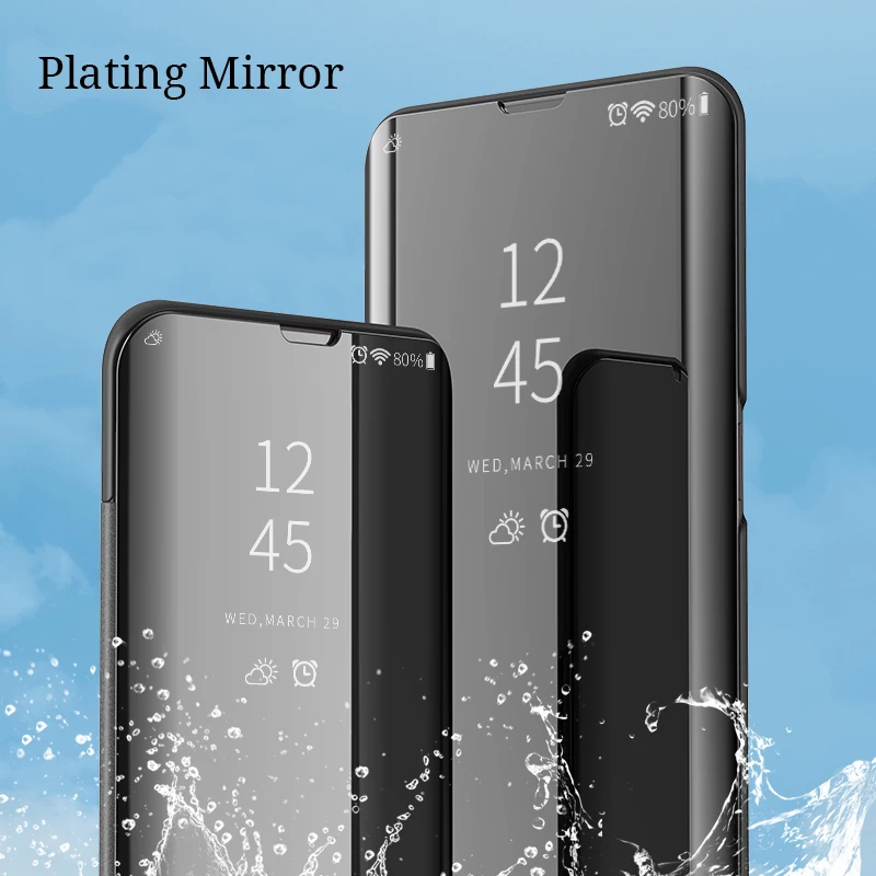 Clear View зеркало смарт чехол для OPPO findx F5 F7 R15 A83 A59 A71 кожи 360 Полный Чехол подставка R11
