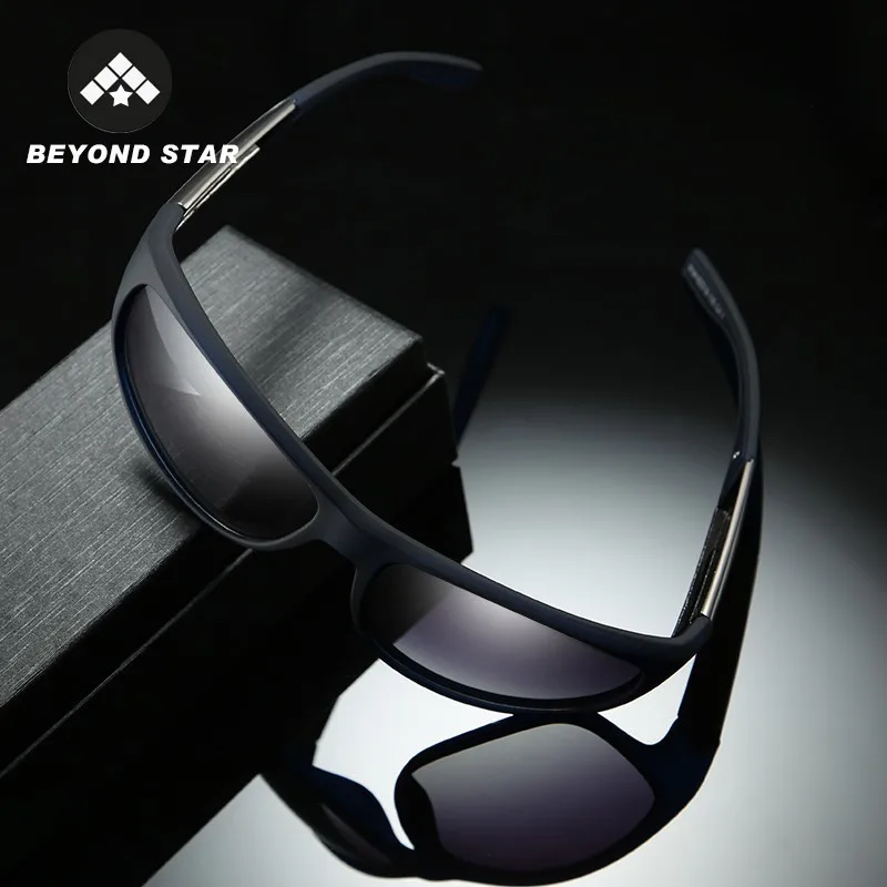 

BEYONDSTAR 2019 Sunglasses Men Polarized Square Leopard Tr90 Frame Glasses Brand Designer Trendy Gafas De Sol Hombre TR9144