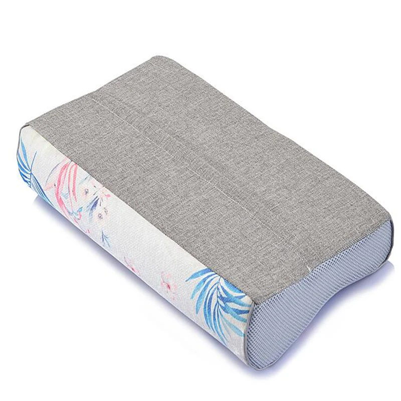 Прямоугольник Памяти Латекс наволочка шейного позвонка Наволочка Мультфильм