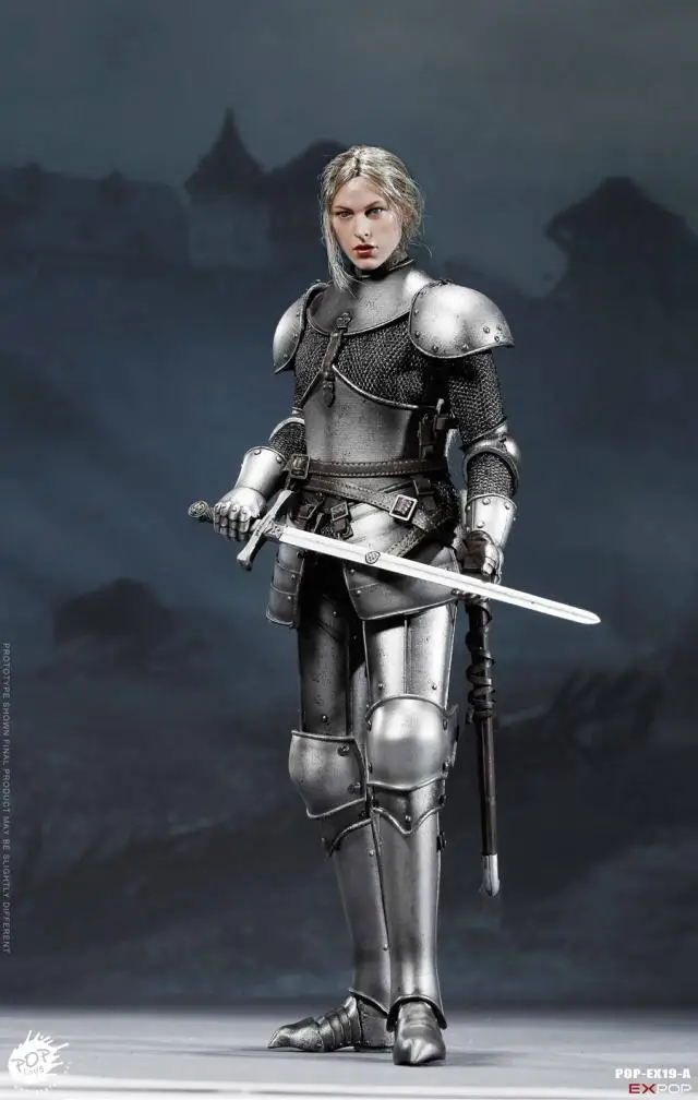 POPTOYS EX19 1/6 святая женщина рыцарь 2 головы Женский воин коллекции экшен-фигурок