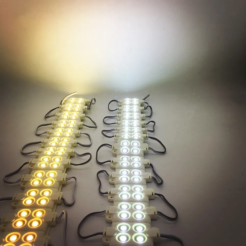 20 шт./лот 5730 4 светодиода светодиодный модуль литья под давлением 12 В постоянного