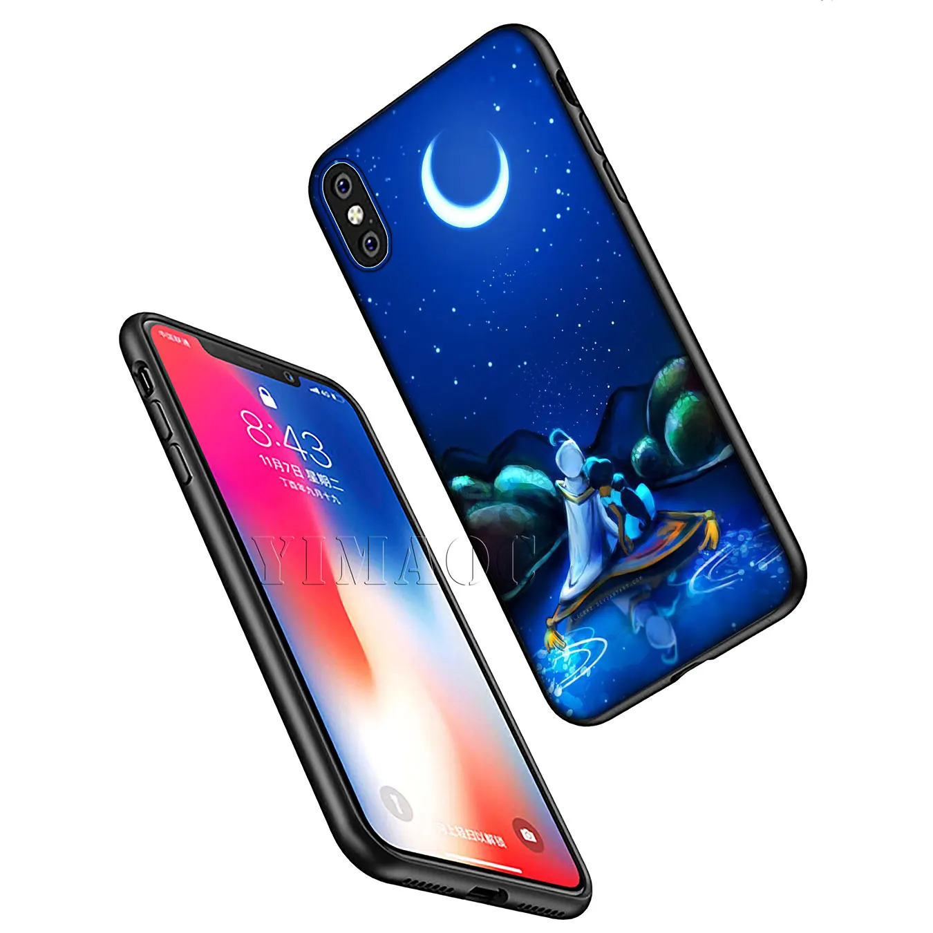 YIMAOC мультфильм Aladdin Мягкий силиконовый чехол для телефона iPhone XR X XS Max 6 6S 7 8 Plus 5 5S SE