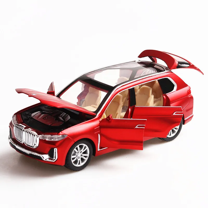 1:32 BMW X7 пояс со звуком и светом с обратной стороны для моделирования автомобиля из