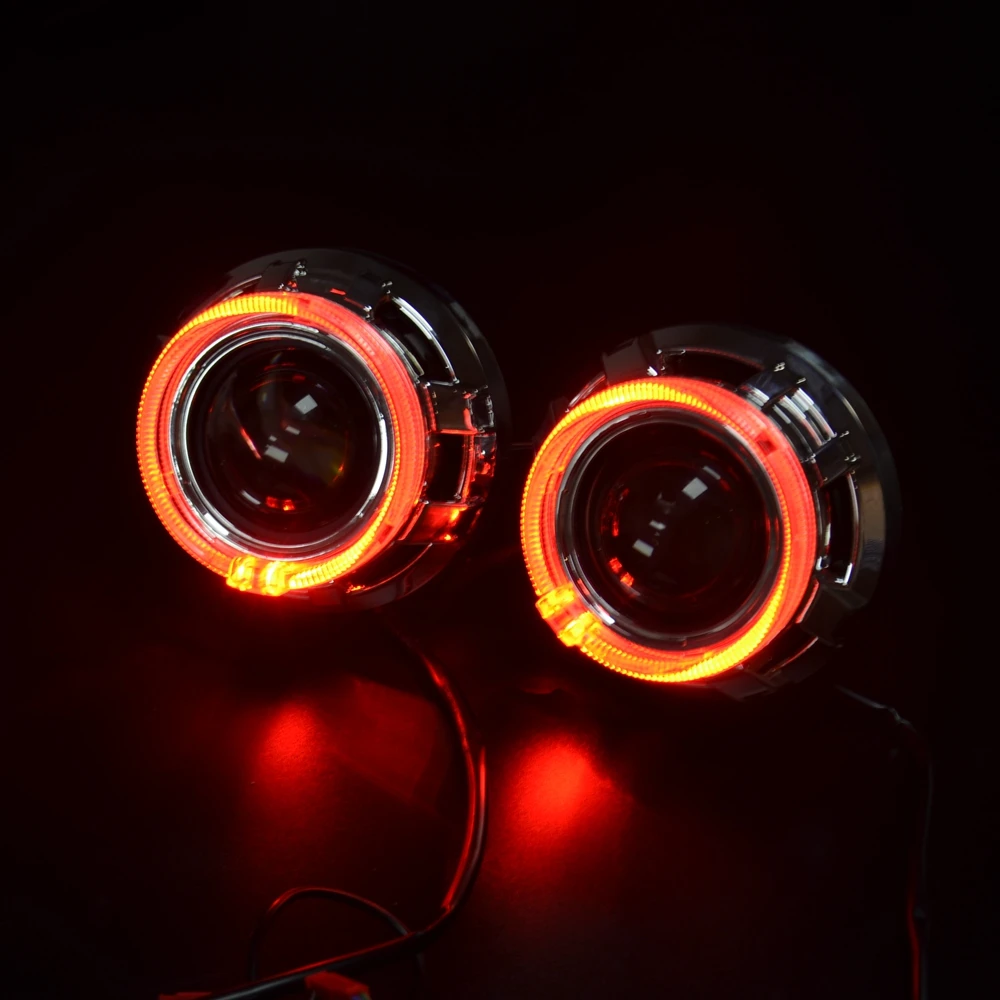 Универсальный 3,0 дюймовый Биксенон hid объектив проектора q5 Koito с RGB приложение Bluetooth функция ангельские глазки маска лампа автомобильный комплект для сборки