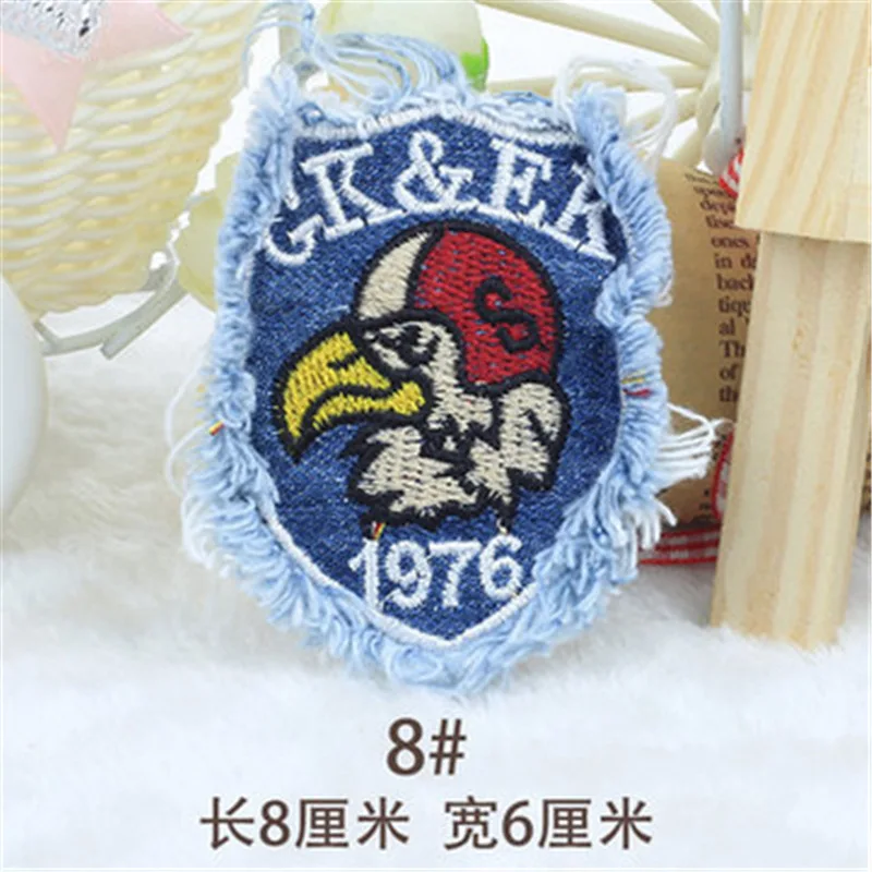 POVUOP джинсовая нашивка для детей детская одежда Стеганая пуховая куртка с дырками