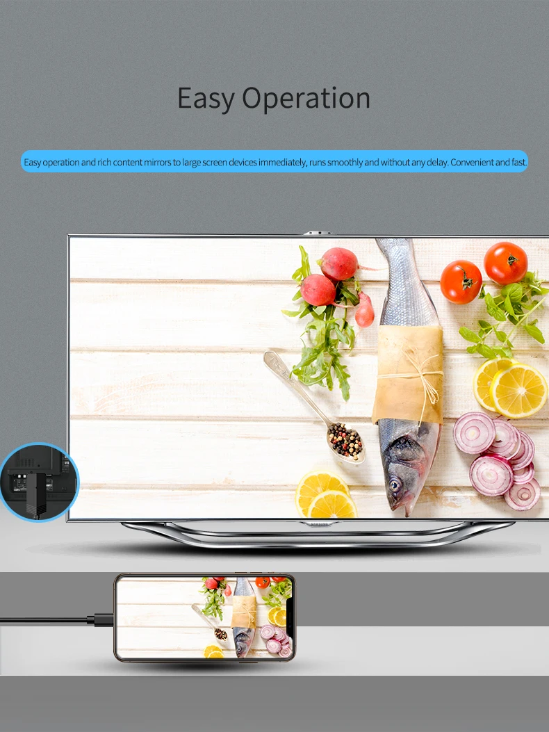 Кабель HDMI LD24 tv stick с разъемом Micro USB и type-C DLNA Miracast Anycast Mirroring для смартфонов Android планшетов