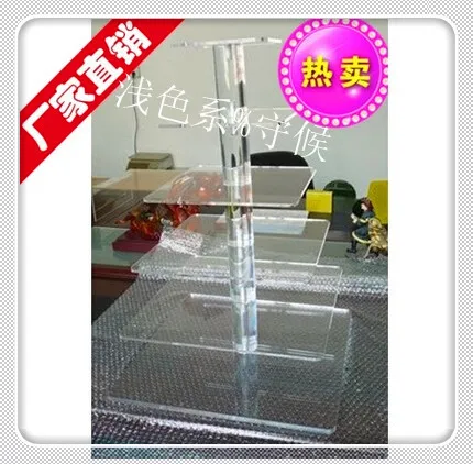 

HOT selling!!Free Shipping !6 Tier Square Acrylic Cupcake Stand Wedding Party Cake Display Stand High Supply Craft Decor Displa