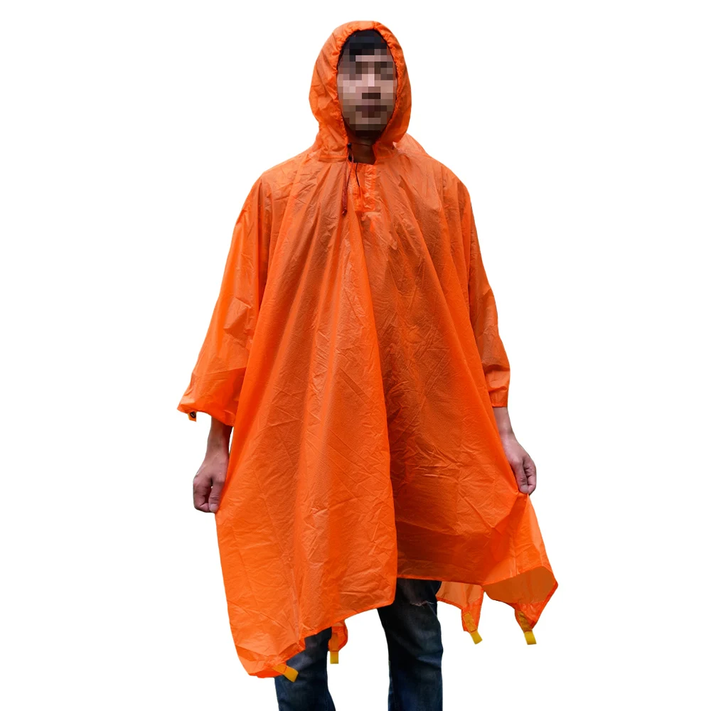 LUCKSTONE Открытый водонепроницаемый пончо Отдых Туризм Плащ дождевик 3 в 1