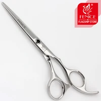fenice 6 5 inch hairdressing scissors cutting shears styling tools top quality two type handles jp440c glitter silver