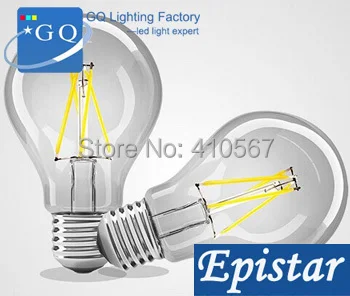 

free shipNEW arrival 2W 4W E27 LED Bulb Light 110v 120v 220v 230v 240v LED Filament Light led tungsten lamp lighting spot light
