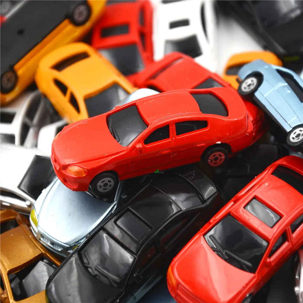 10 шт./лот детские игрушечные модели автомобилей пластиковые 1:75 весы мини-модели с
