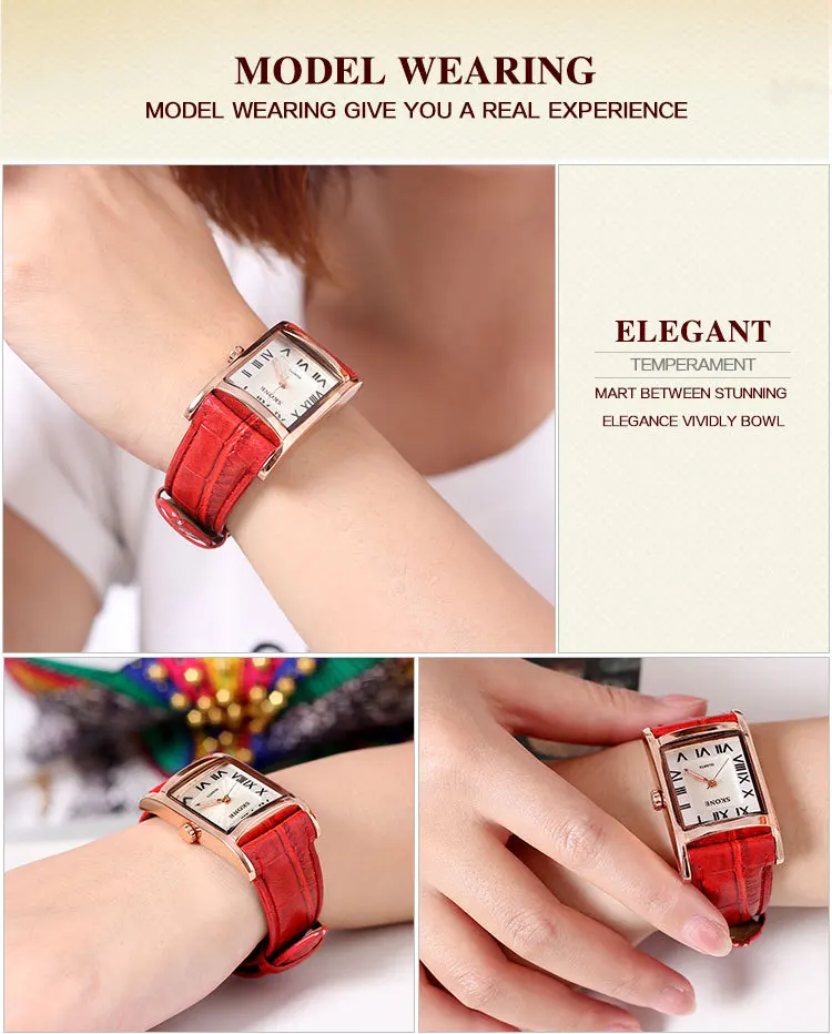 Женские Брендовые Часы SKONE с квадратным циферблатом в римском стиле роскошные