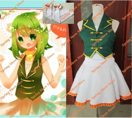 Vocaloid 2 ГУМИ Kagamine Rin/ren Платье Аниме Косплэй костюм|anime cosplay costumes|cosplay costumekagamine rin |