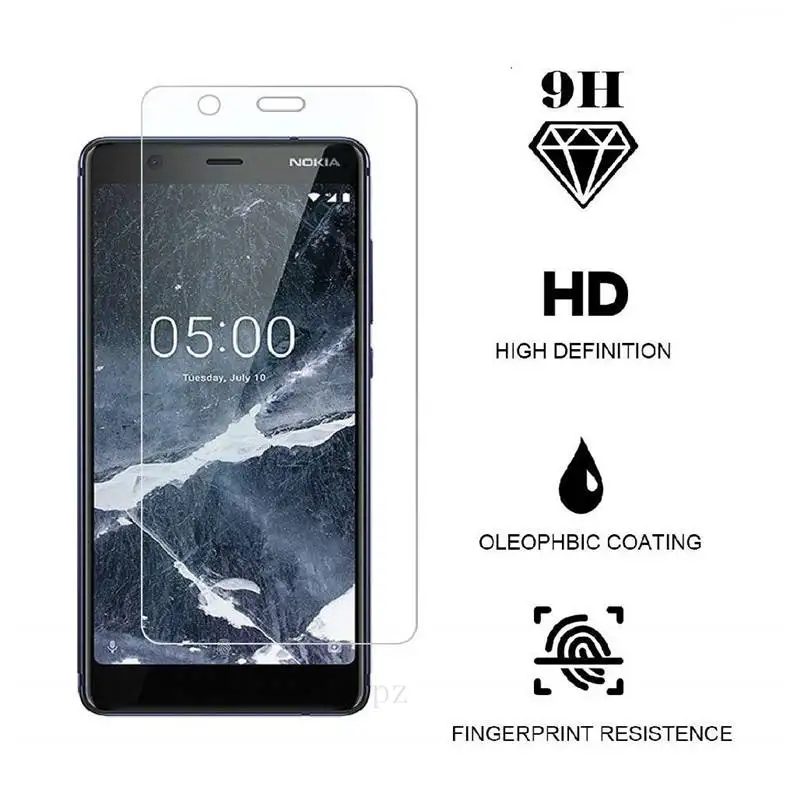 Закаленное стекло для Nokia 5 1 2 шт. защита экрана 2018 TA 1061 1075 1081 1088 пленка|Защитные