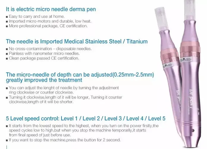 Новое поступление электрическая ручка dr derma ручка ultima a6 с CE YanYi микроэдирование мезотерапия уход за кожей Ultima derma ручка dr ручка M7