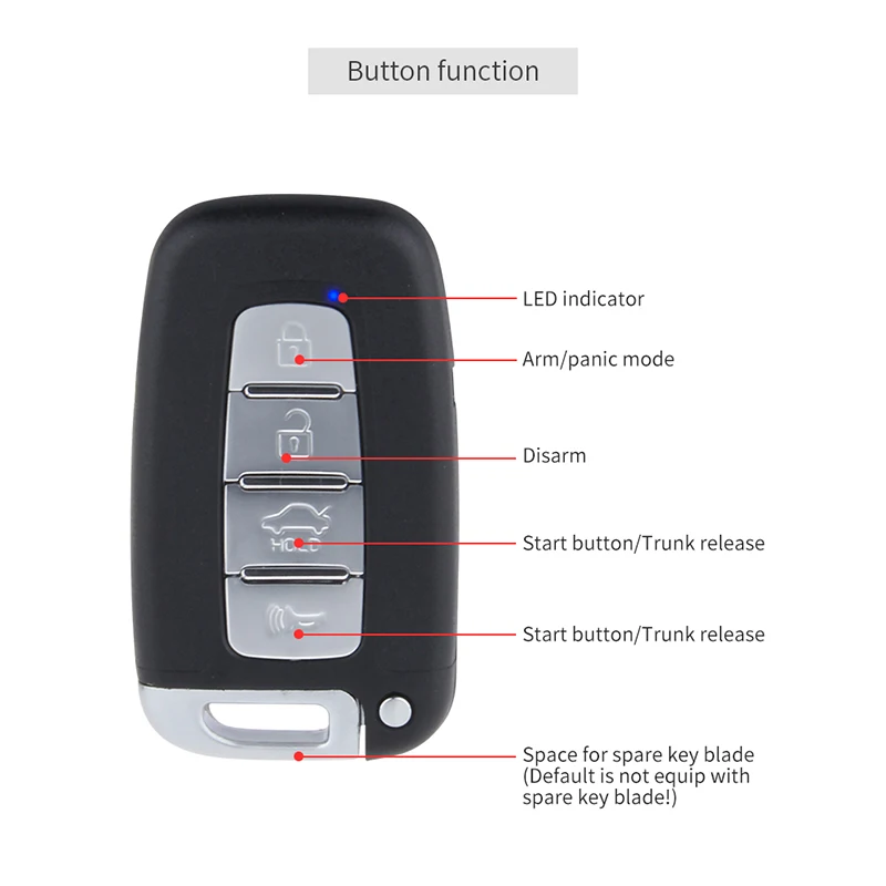 EASYGUARD компания PKE аварийная система удаленного запуска двигателя Кнопка touch ввода