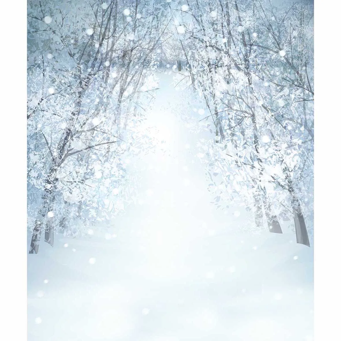 Allenjoy photography backdrop Winter snow forest white wonderland Christmas photocall photo studio background exclduing stand |