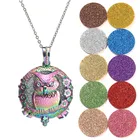 Новинка 2020, красочное винтажное металлическое ожерелье в форме совы, коробка для ароматерапии, диффузор эфирного масла, подвеска в виде лампочки, ожерелье, ювелирные изделия