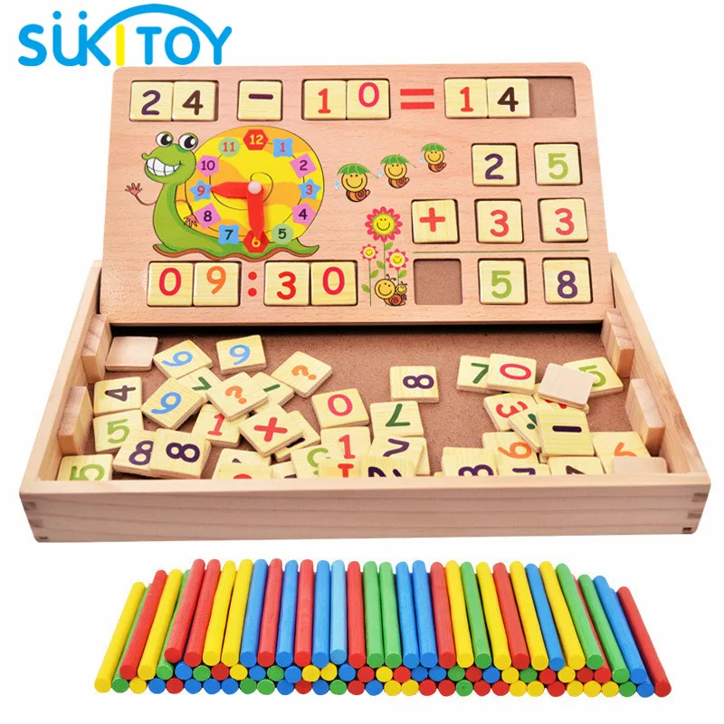 Sukitoy классический Математика Деревянные игрушки в том числе 100 шт. Щупы для