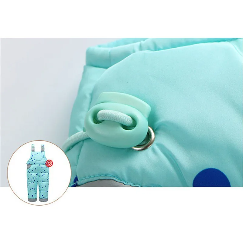 Зимний комплект одежды для детей лыжный комбинезон костюм пуховое пальто