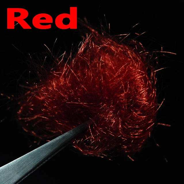 red color Bimoo 2 сумки X 2 г/сумка ультра тонкий мух завязывание льда Dub для Nymph Scud креветки тела Дубляж мух Связывание материал - Цвет: red color