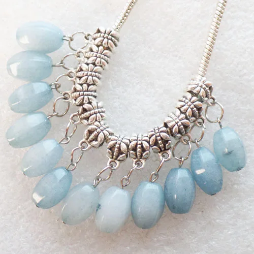 24 шт граненые синие яды кулон подходит европейский браслет ожерелье V272 |