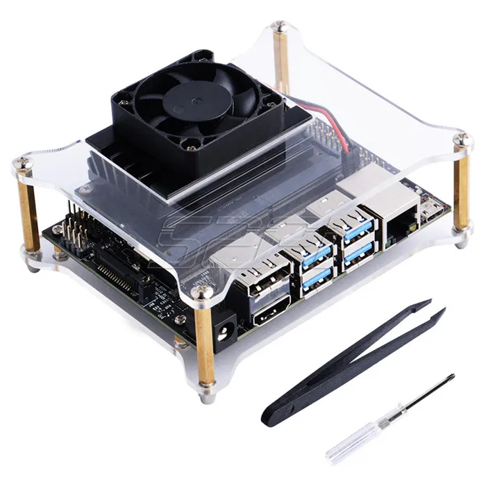Bundle2 52pi NVIDIA Jetson нано комплект разработчика четырёхъядерный 64-разрядный процессор ARM Процессор 128-интегрированная ядром для artiticial интеллект глубокого обучения AI вычислительная - Цвет: Bundle2