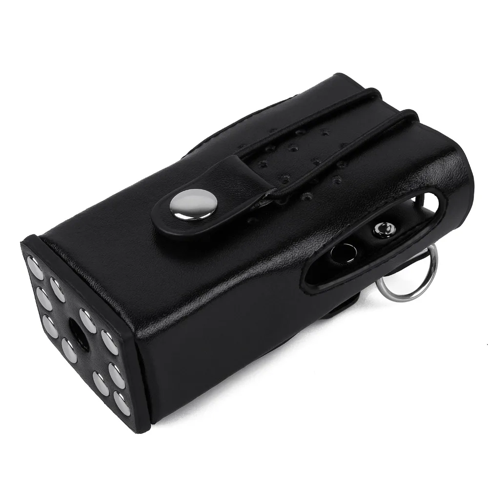 for Kenwood Two Way Radio Leather Protective Sleeve Shoulder Bag Hard Holster Case for Kenwood TK-3207 TK-2207 TK-3307 TK-3200