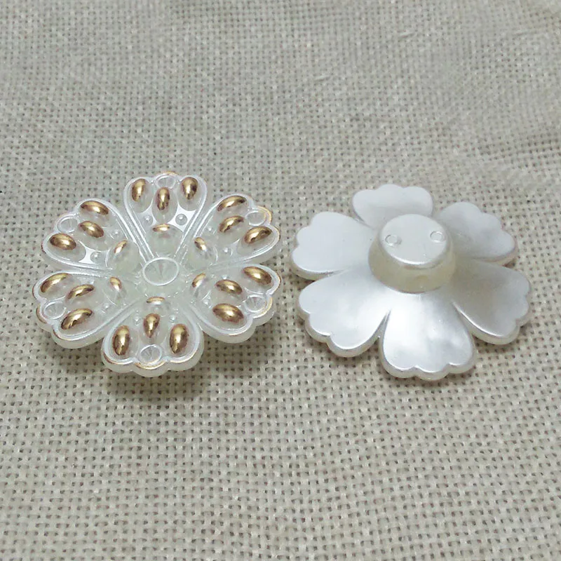 Подвески из бусин с отверстиями для изготовления кабошона имитация жемчуга